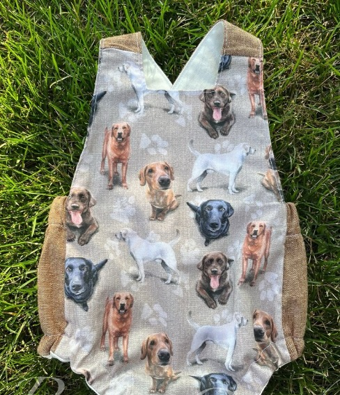 toddle boy animal dog romper preorder