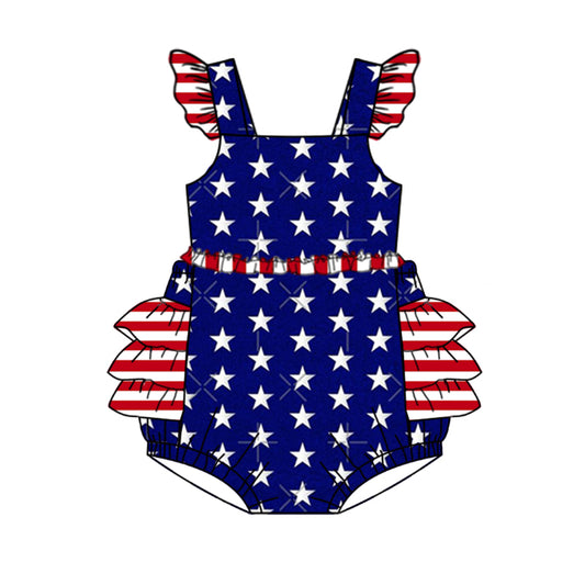 blue start american girls july 4th bubble romper preorder