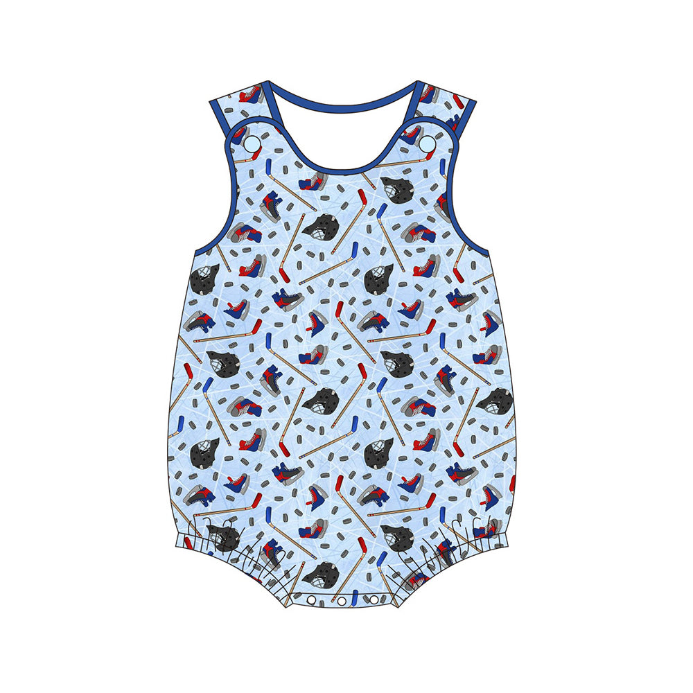 baby boy sleeveless ice hockey sports romper preorder