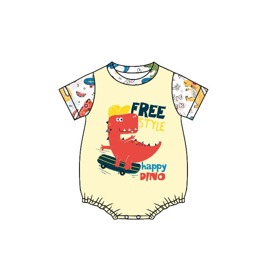 free style happy dino animal romper preorder