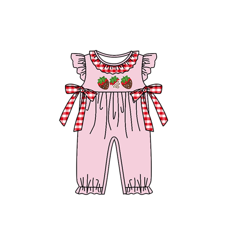 toddle girls strawberry romper preorder