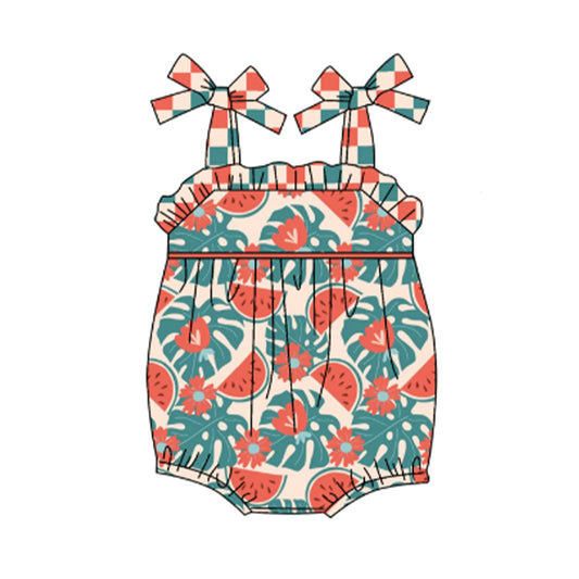 watermelon straps romper preorder