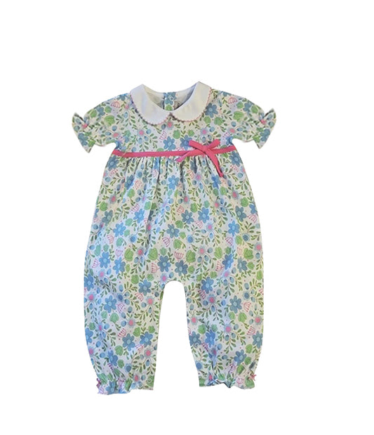 toddle baby girls floral bubble romper preorder