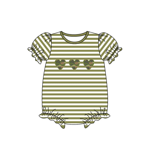 toddle girls camo heart romper preorder
