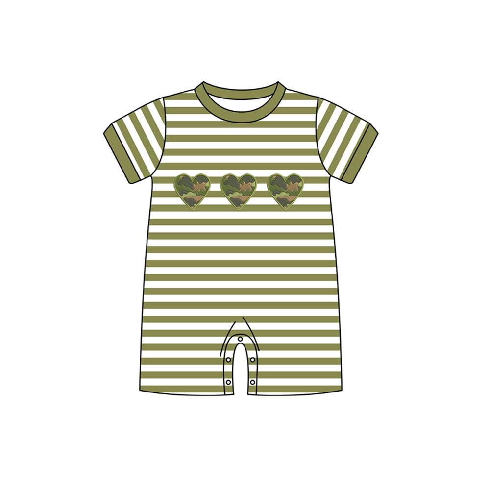 toddle boy camo heart romper preorder