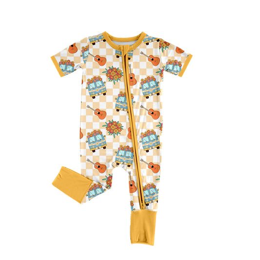 toddle girls camping bus zip romper preorder