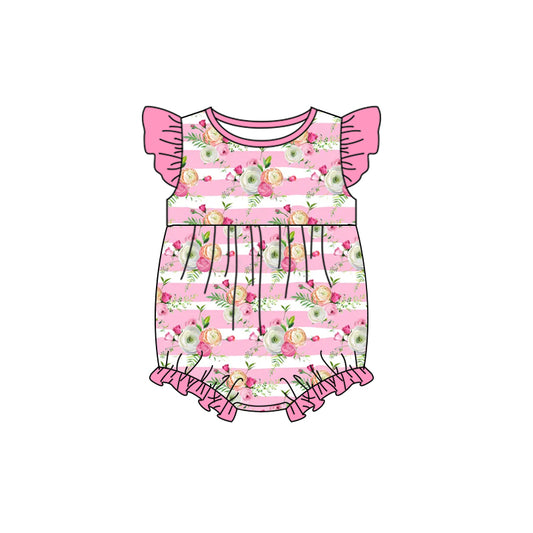 toddle girls pink floral romper preorder