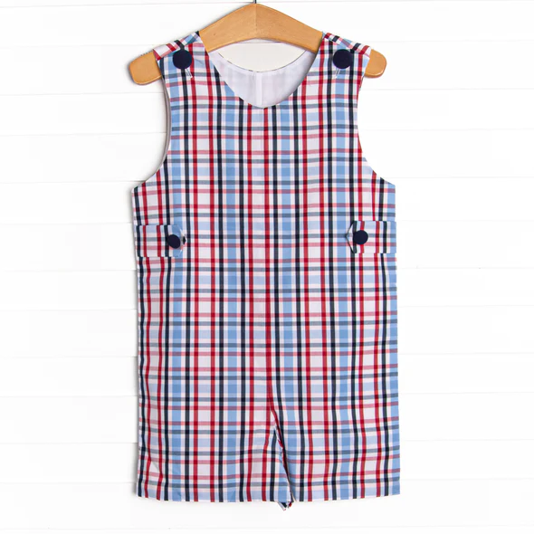 toddle boy red blue bubble romper preorder