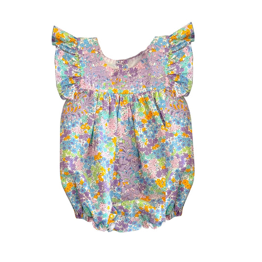 toddle girls purple floral romper preorder