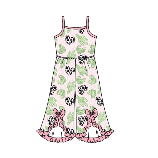 western cactus cheetah heart wide leg jumpsuit preorder