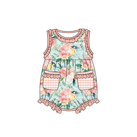 toddle girls pink floral romper preorder