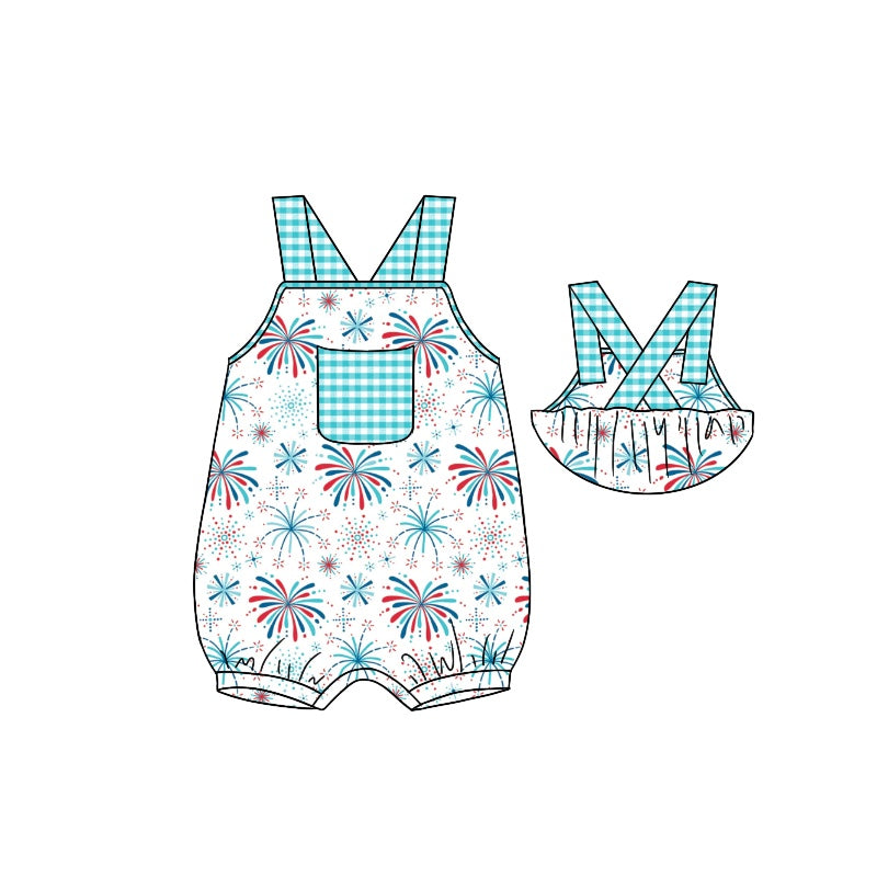 toddle baby july 4th firework romper preorder