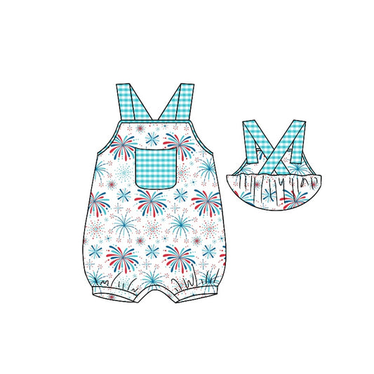 toddle baby july 4th firework romper preorder