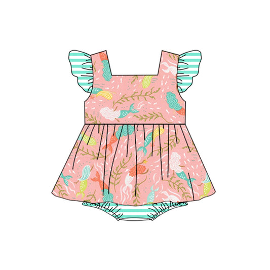 toddle girls mermiad romper preorder
