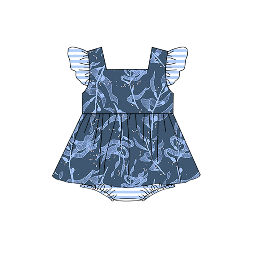 toddle girls sea grass design romper preorder
