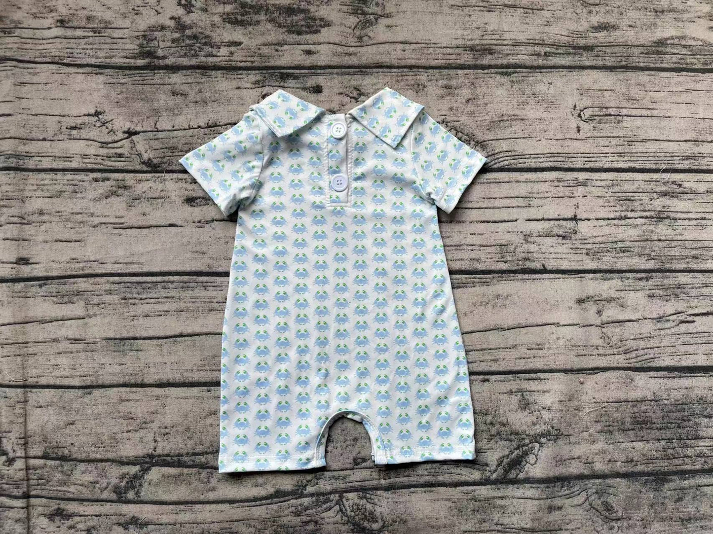 toddle baby crab romper preorder