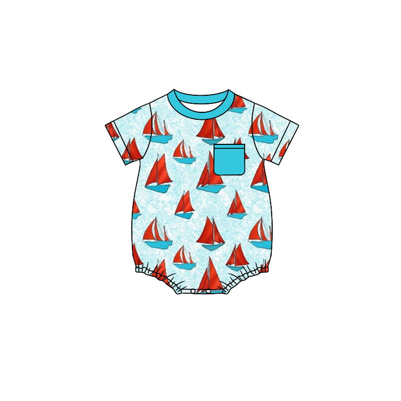 toddle boy watermelon pocket romper preorder