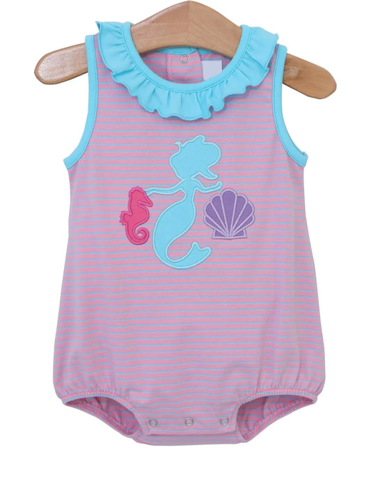 toddle baby girls mermaid shell sea horse romper preorder