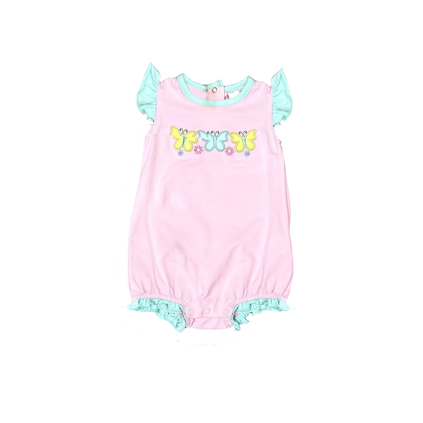 toddle baby girls butterfly pink romper preorder