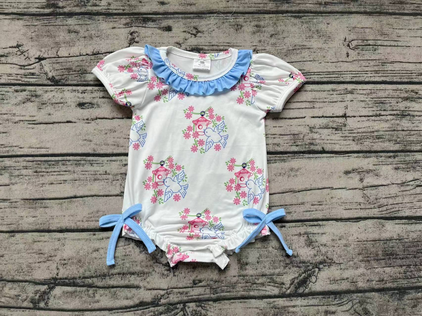 toddle baby pigeon house printed romper preorder