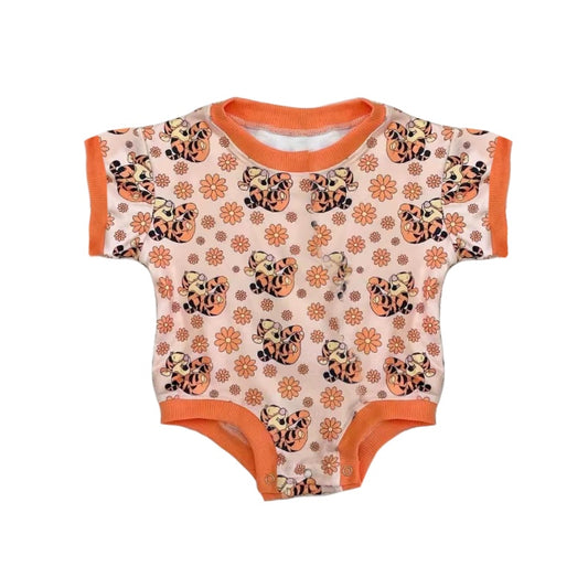 toddle baby cartoon tiger floral romper preorder