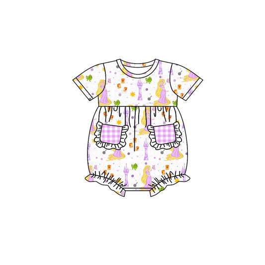 baby girls princess cartoon pocket romper preorder