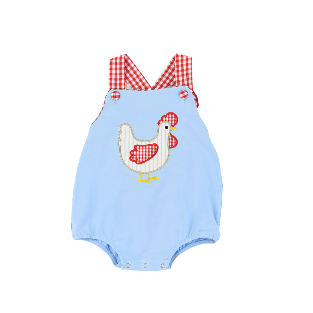 Toddle baby girl farm chicken romper preorder