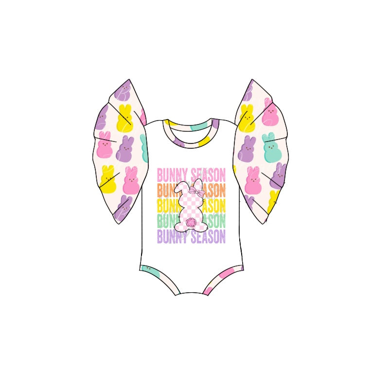 Toddle girls Easter bunny season romper preorder