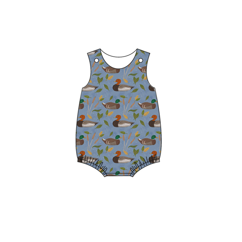 Mallard duck toddle baby boy romper preorder