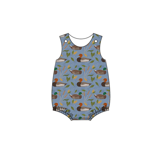 Mallard duck toddle baby boy romper preorder