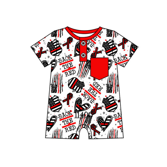 Toddle baby boy Memorial Day romper preorder