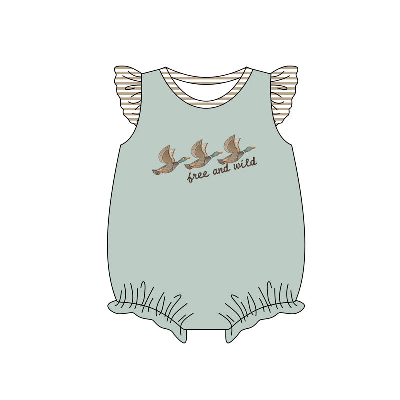 Toddle baby girl free and wild romper preorder