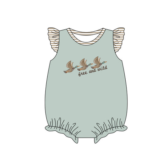 Toddle baby girl free and wild romper preorder