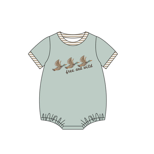 Toddle baby boy free and wild romper preorder