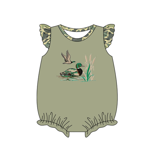 Toddle baby girl mallard duck romper preorder