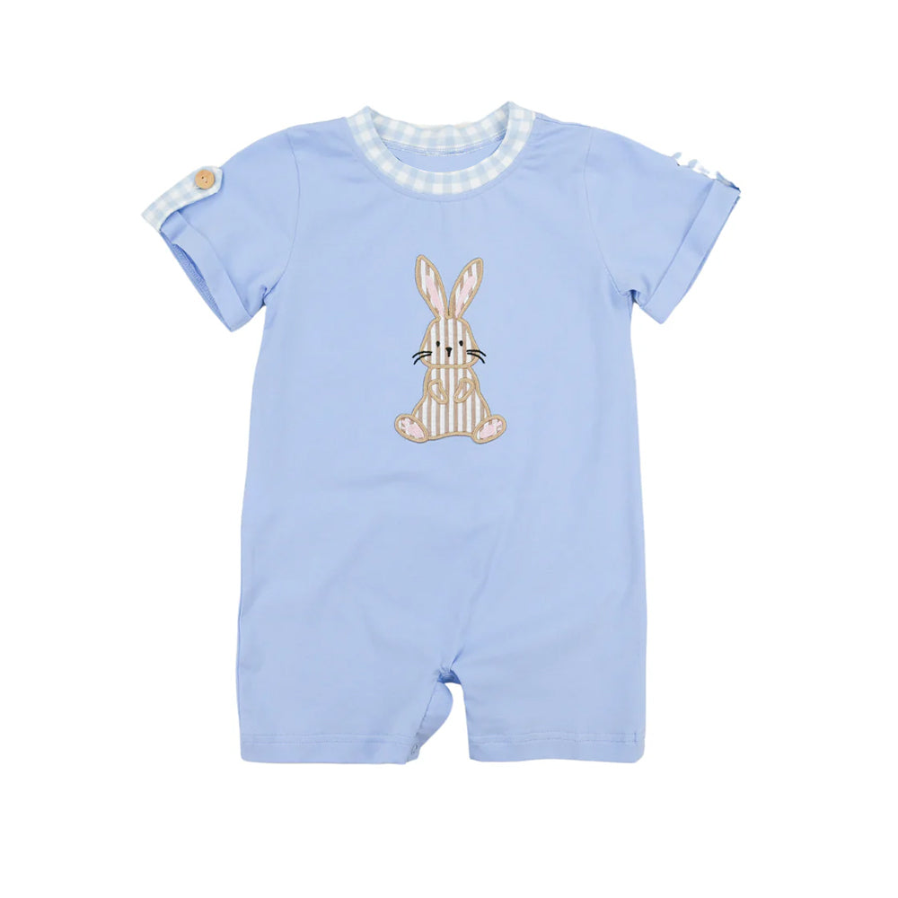 Toddle baby boy Easter bunny pink romper preorder