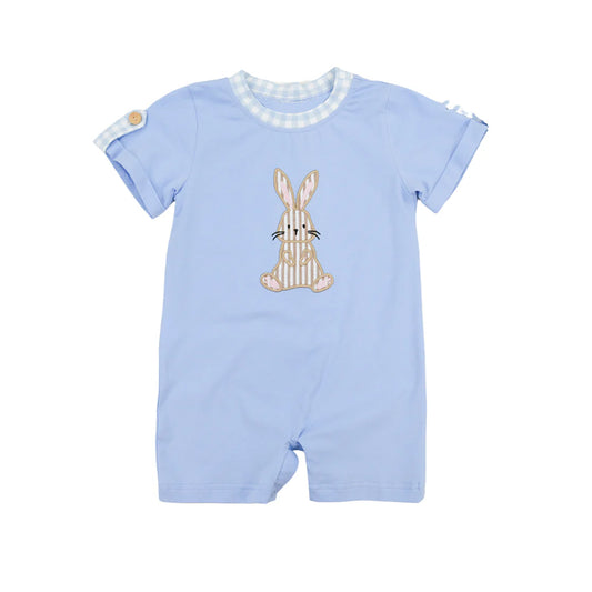 Toddle baby boy Easter bunny pink romper preorder