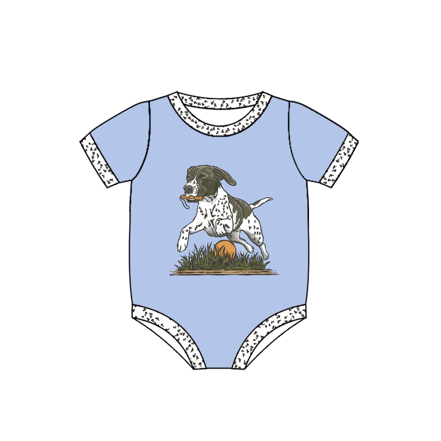 Toddle baby boy hunting season duck call dog romper preorder