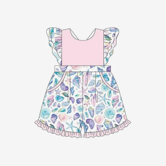 baby girls colorful shell jumpsuit preorder