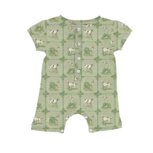 Toddle baby boy hunting dog romper preorder