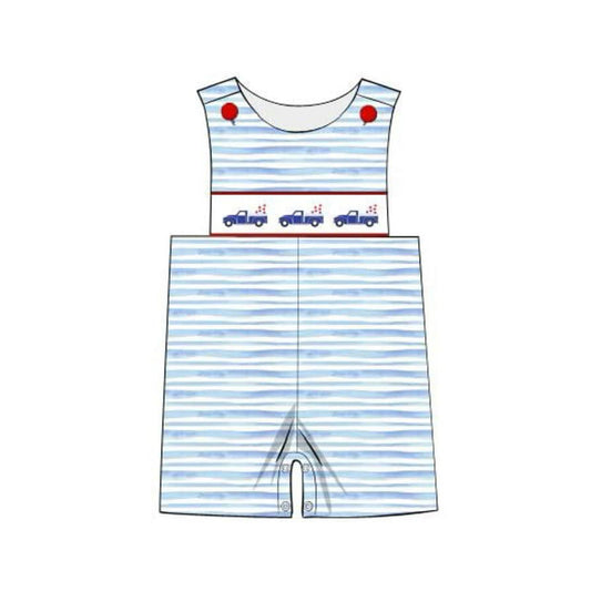 Toddle boy American truck romper preorder