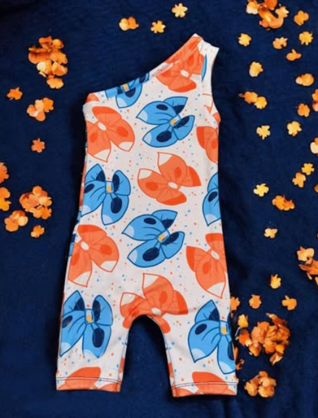 Baby girl bow design romper preorder