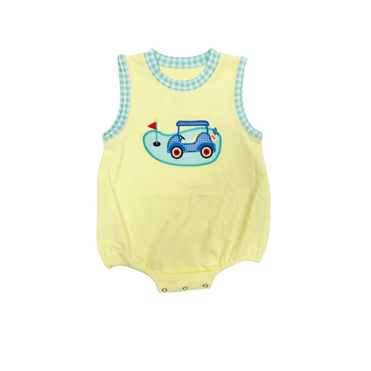 Baby boy golf design sports romper preorder