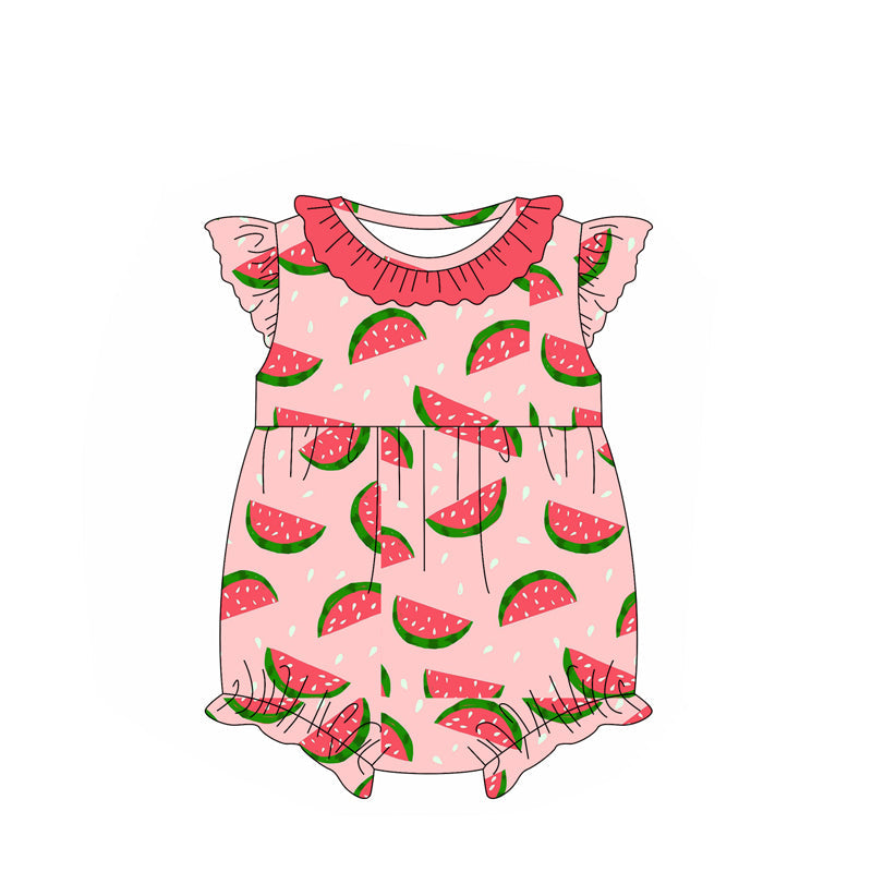 Toddle baby girls watermelon summer romper preorder