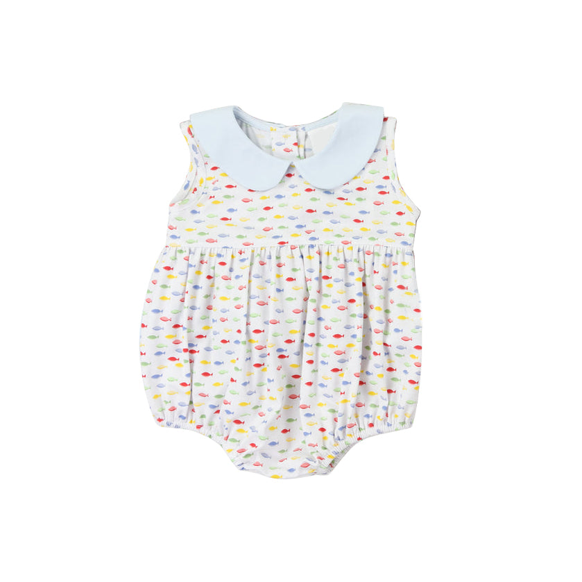 Baby boy colorful sea fish romper preorder