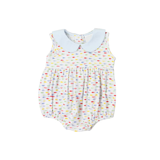 Baby boy colorful sea fish romper preorder