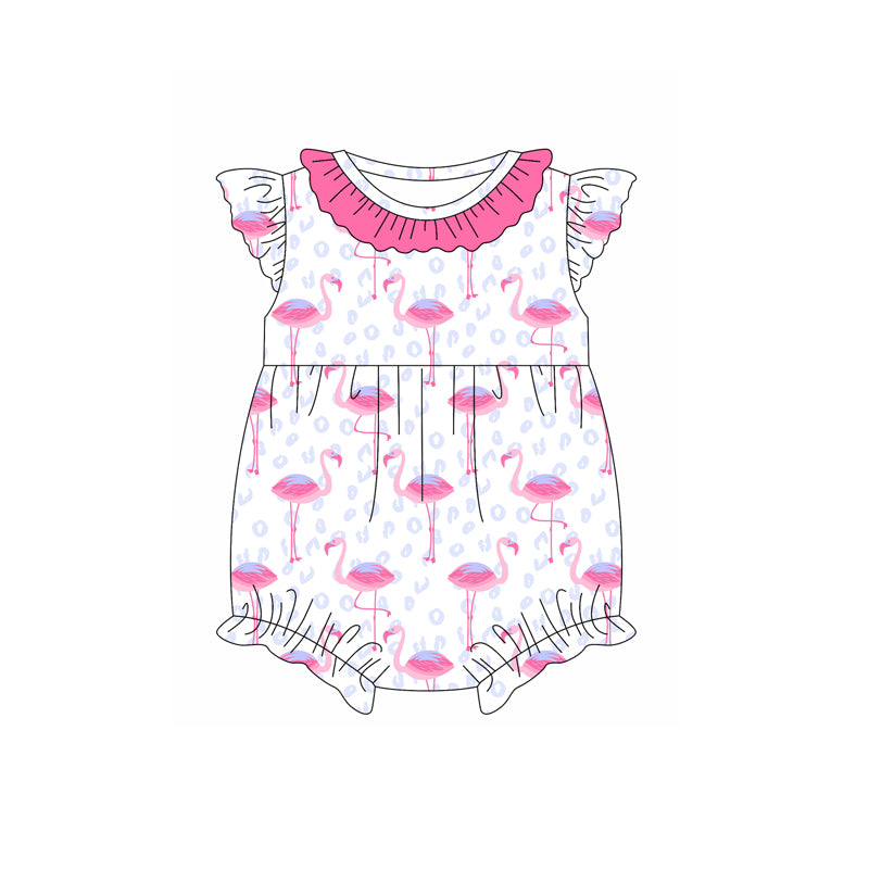 Toddle baby girls flamingo romper preorder