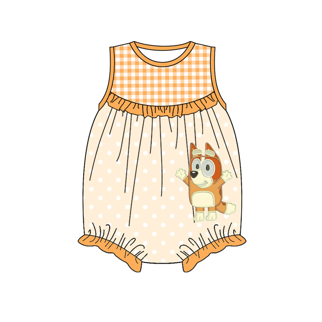 Baby Dog Striped Red Romper main image 1
