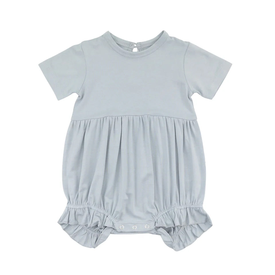 Toddle baby girl grey cotton summer romper preorder