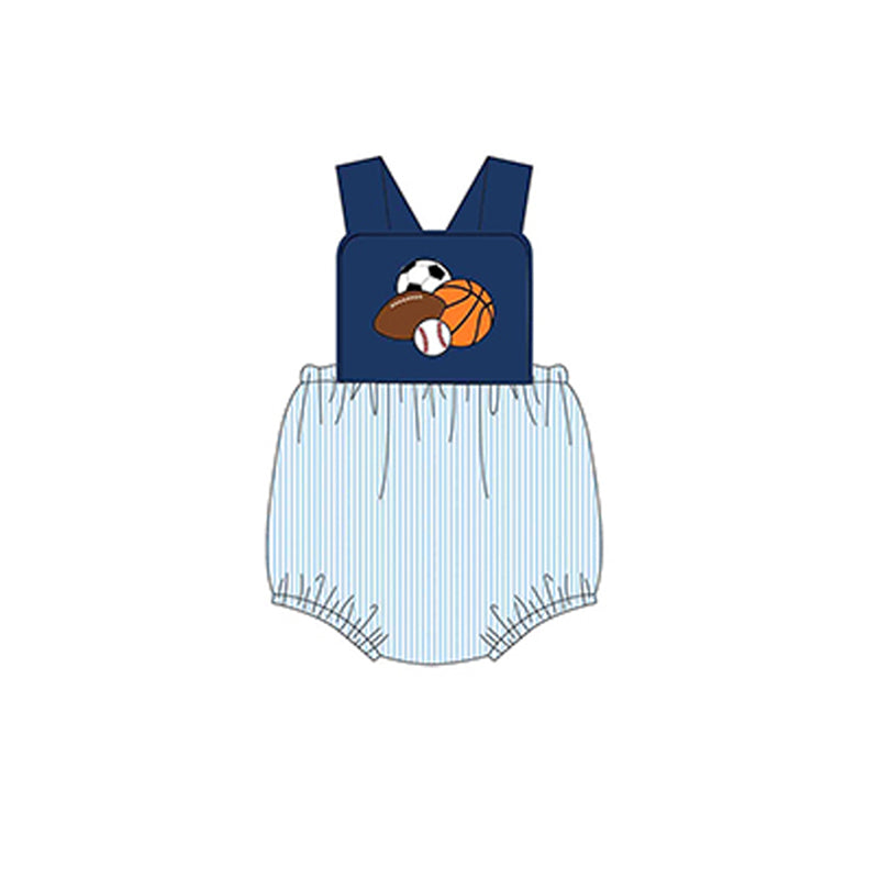 Toddle baby boy ball game summer romper preorder
